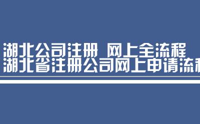 湖北省注册公司网上申请流程